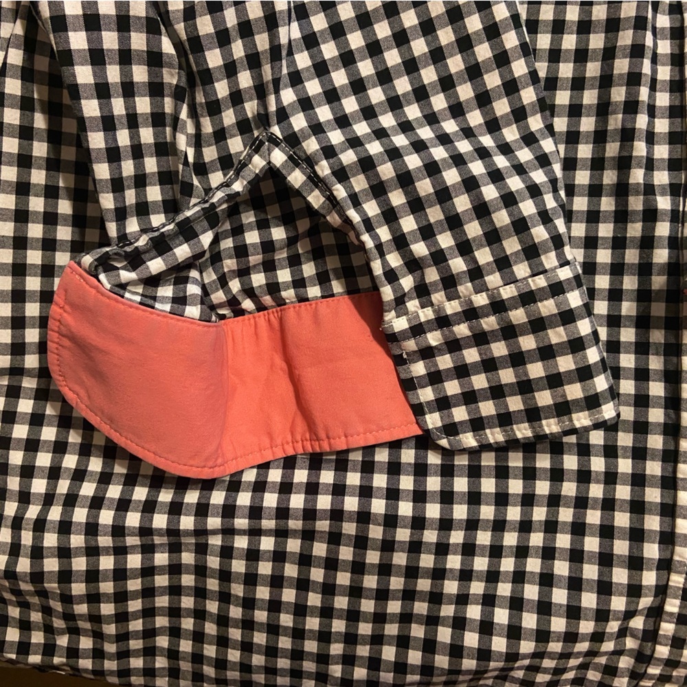 Lauren Ralph Lauren Womens Button Up Shirt Sz 3X Gingham Pink Cuffs Old Money - Picture 7 of 7